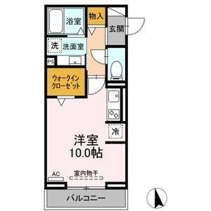 ワンルーム 間取り図
