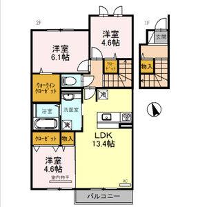 3LDK 間取り図