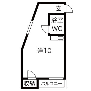 ワンルーム 間取り図