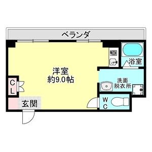 ワンルーム 間取り図