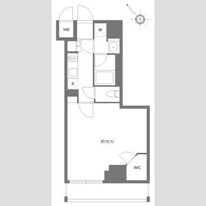 1K 間取り図