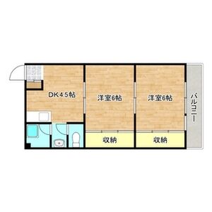 2DK 間取り図