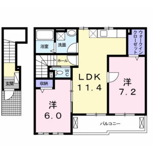 2LDK 間取り図