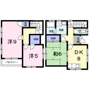 3DK 間取り図