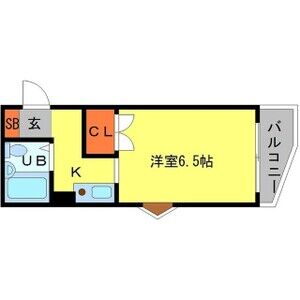 1K 間取り図
