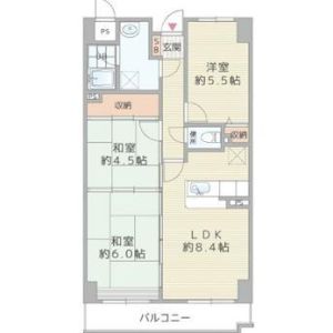 3LDK 間取り図