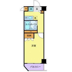 ワンルーム 間取り図