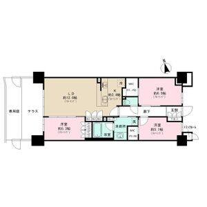 3LDK 間取り図