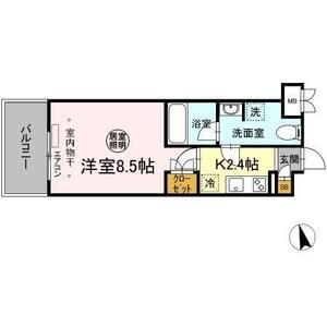 1K 間取り図