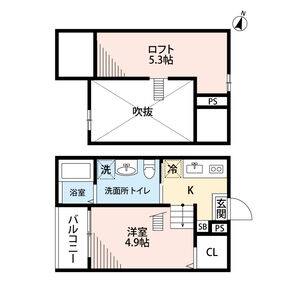 ワンルーム 間取り図