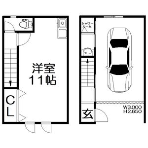 ワンルーム 間取り図