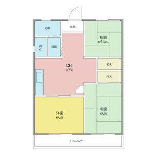 3DK 間取り図