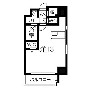 ワンルーム 間取り図