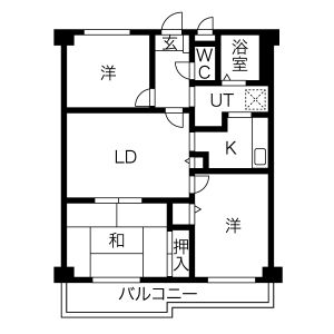 3LDK 間取り図