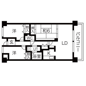 3LDK 間取り図