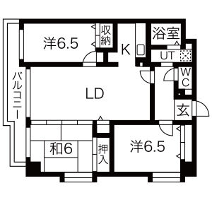 3LDK 間取り図
