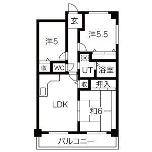 3LDK 間取り図