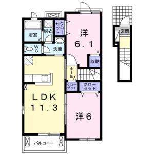 2LDK 間取り図
