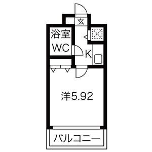 1K 間取り図