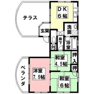 3DK 間取り図