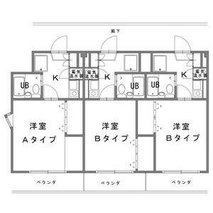 1K 間取り図