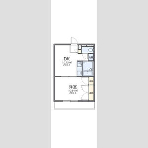 1DK 間取り図