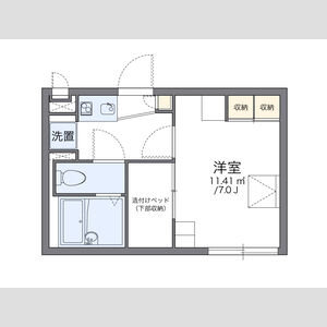 1K 間取り図