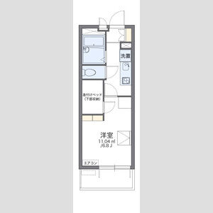 1K 間取り図