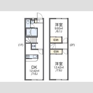 2DK 間取り図