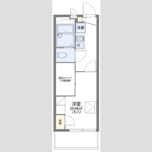 1K 間取り図