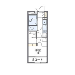 1K 間取り図