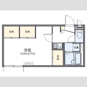 1K 間取り図
