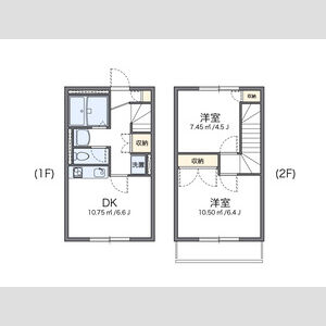 2DK 間取り図