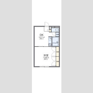 1DK 間取り図