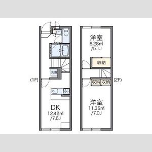 2DK 間取り図