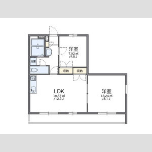 2LDK 間取り図