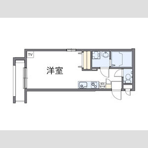 1K 間取り図
