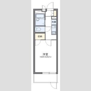 1K 間取り図