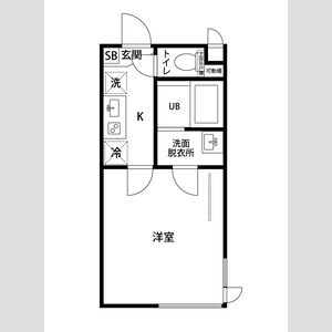 1K 間取り図
