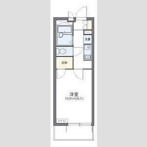 1K 間取り図