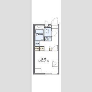 1K 間取り図