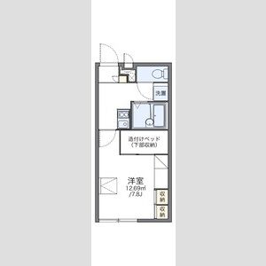 1K 間取り図