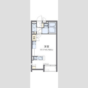 ワンルーム 間取り図
