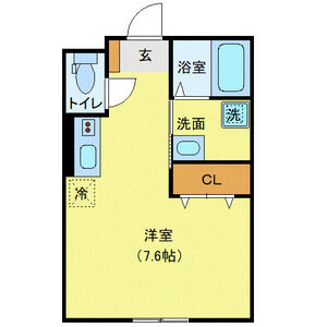 ワンルーム 間取り図
