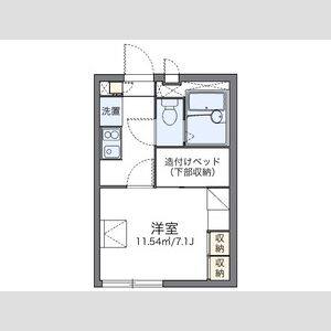 1K 間取り図