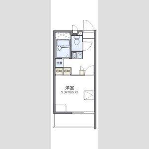 1K 間取り図