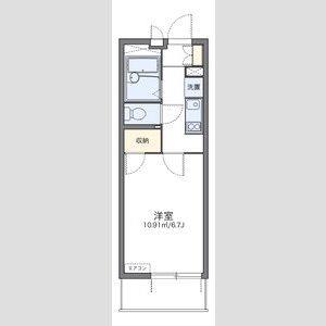 1K 間取り図