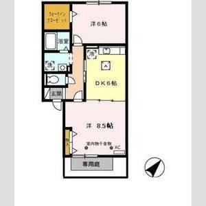 2DK 間取り図