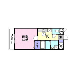 1K 間取り図