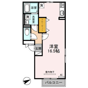 ワンルーム 間取り図